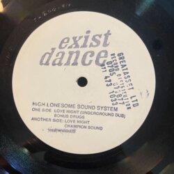 Love Night - High Lonesome Sound System (W/Label)