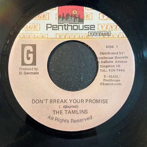 Don't Break Your Promise - The Tamlins (7" Vinyl)