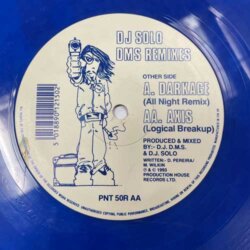 Darkage / Axis (DMS Remixes) - DJ Solo (10" Blue Vinyl)