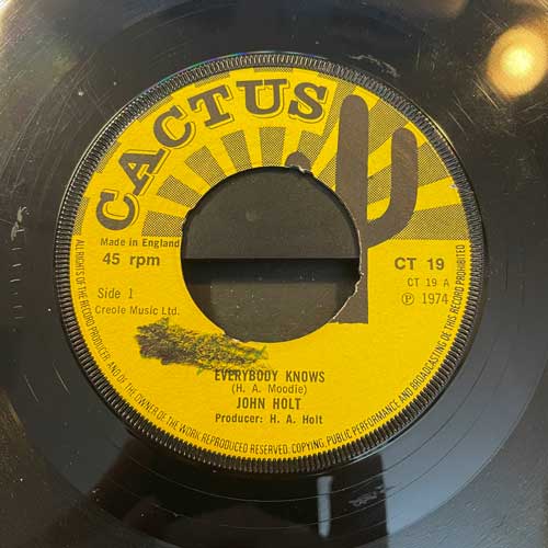 Everybody Knows - John Holt / Moodie's All Stars (7")