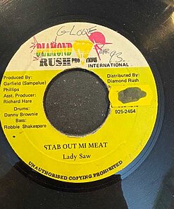 Stab Out Mi Meat - Lady Saw (7" Vinyl)